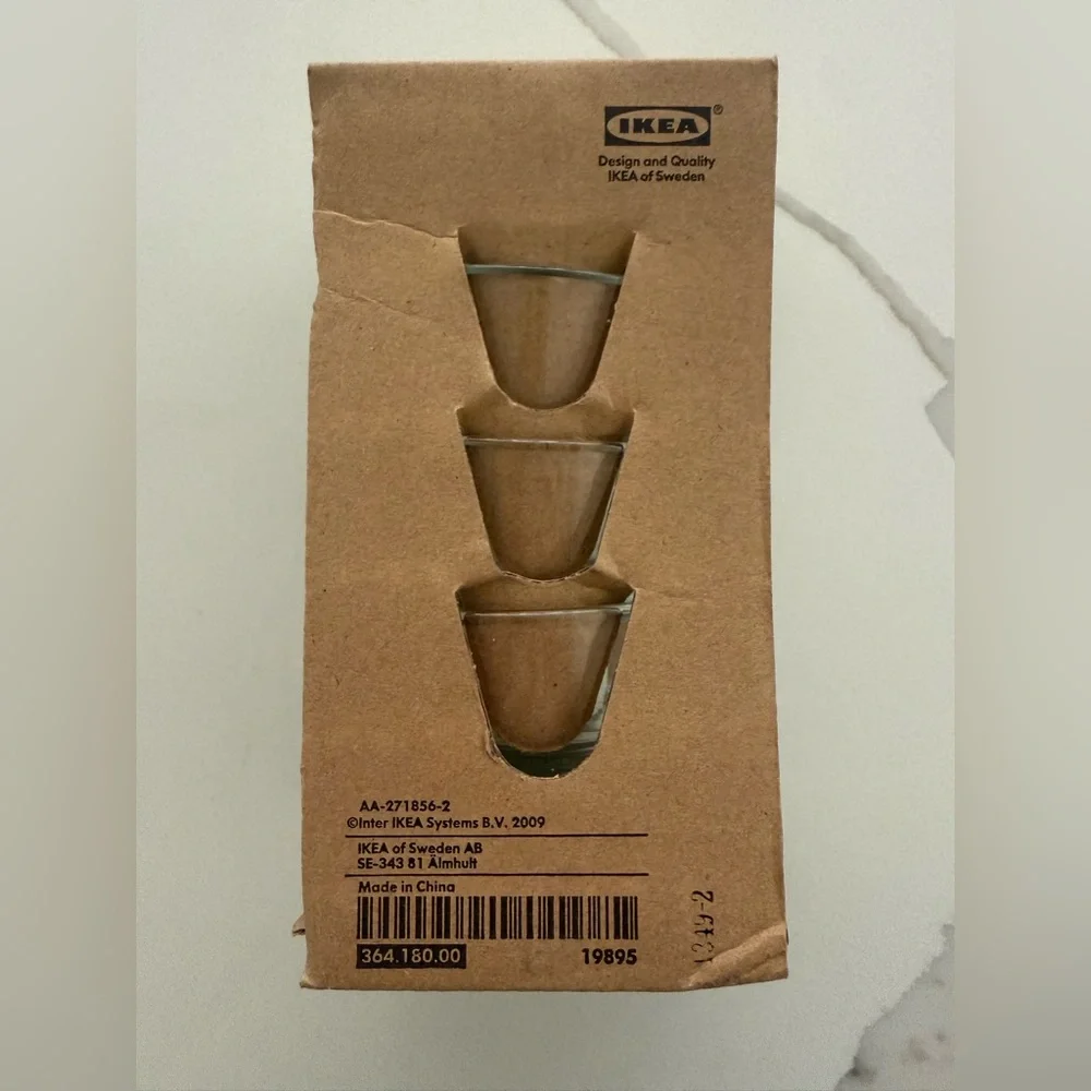 Ikea Galej Tealight Glass Holder 4 Pack
